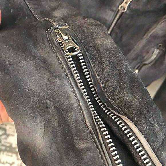 M.O.D. Jackets & Blazers - M.O.D distressed grey leather jacket‎